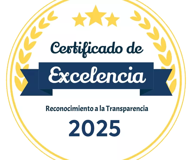 CERTIFICADO DE EXCELENCIA Y TRANSPARENCIA