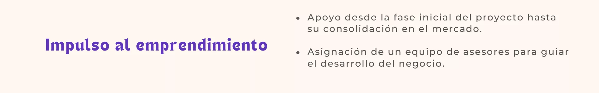 Impulso al emprendimiento